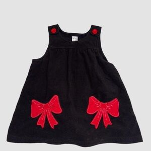 Black/ Res Bow Dress 12-18m